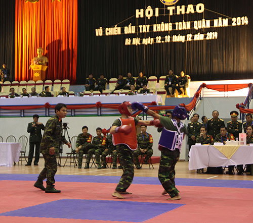 Gần 500 vận động viên tham gia Hội thao Võ chiến đấu tay không toàn quân