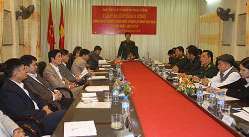 Bộ CHQS tỉnh Hưng Yên: Xác định 3 nội dung chính trong kế hoạch tuyên truyền năm 2015