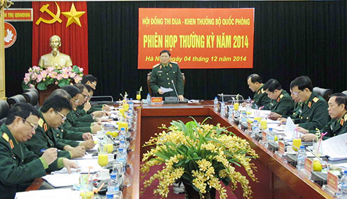 Hội đồng Thi đua - Khen thưởng Bộ Quốc phòng họp phiên thường kỳ