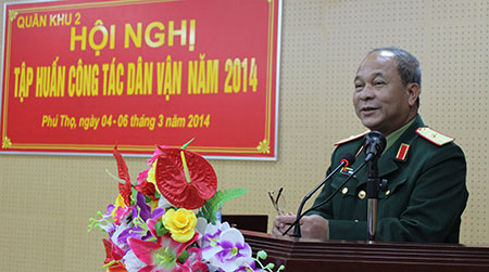 Quân khu 2: Tập huấn công tác dân vận năm 2014