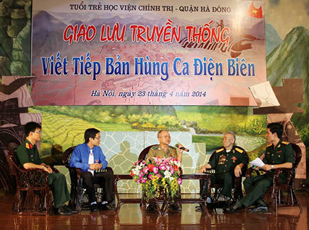 Học viện Chính trị: Giao lưu “Viết tiếp bản hùng ca Điện Biên”