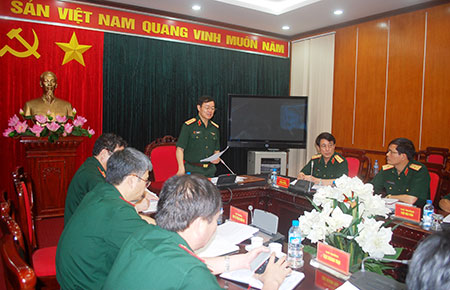 Thượng tướng Lê Hữu Đức làm việc với TCCT về công tác xây dựng cơ bản