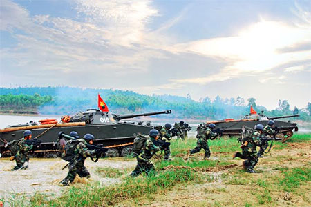 Đưa bộ đội tiếp cận sát với thực tế chiến đấu