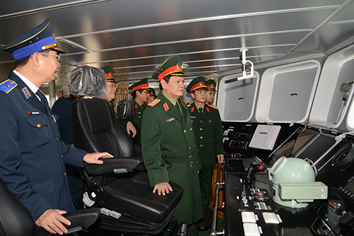 Thượng tướng Nguyễn Thành Cung làm việc tại Công ty Hồng Hà và Công ty 189