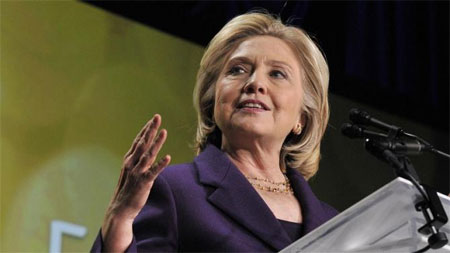 Cựu Ngoại trưởng H.Clin-tơn chính thức tranh cử tổng thống Mỹ