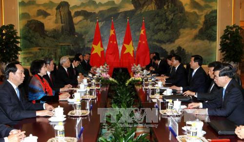 Tổng Bí thư Nguyễn Phú Trọng hội kiến với các nhà lãnh đạo Trung Quốc