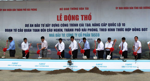 Động thổ dự án cải tạo, nâng cấp Quốc lộ 10 từ Quán Toan đến cầu Nghìn