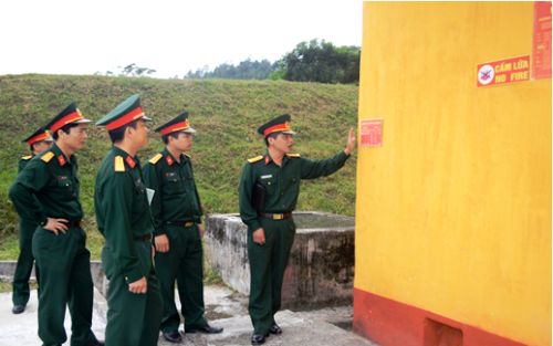 Kiểm tra công tác bảo đảm an toàn kho đạn