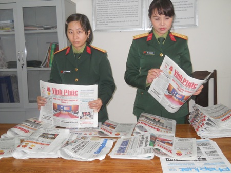 Bộ CHQS tỉnh Vĩnh Phúc bảo đảm tốt tiêu chuẩn báo chí cho bộ đội