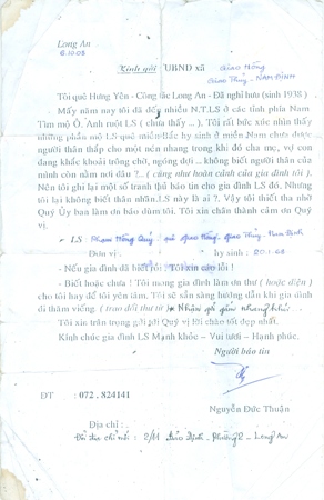 Một cách giúp tìm mộ liệt sĩ hiệu quả