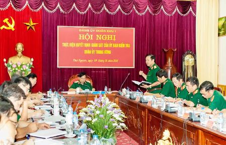 Quân ủy Trung ương giám sát theo chuyên đề Đảng ủy Quân khu 1