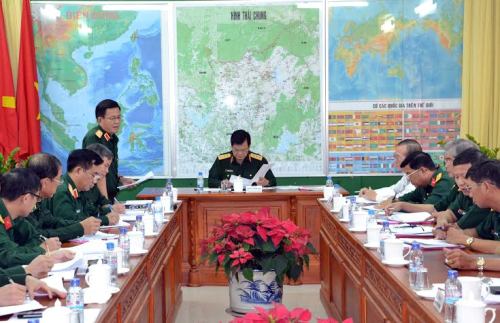 Thượng tướng Nguyễn Thành Cung kiểm tra nhiệm vụ quân sự-quốc phòng tại Bình Phước