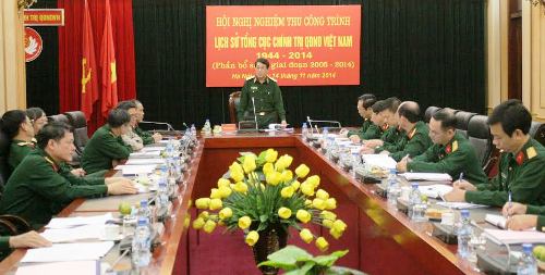 Nghiệm thu công trình Lịch sử Tổng cục Chính trị