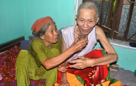 Một cựu chiến binh có gia cảnh khó khăn