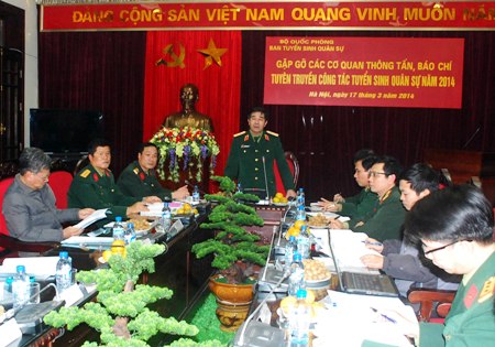 Công tác tuyển sinh quân sự năm 2014, thực hiện theo giải pháp “ba chung”
