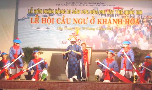 Lễ hội Cầu Ngư ở Khánh Hòa là di sản văn hóa phi vật thể quốc gia