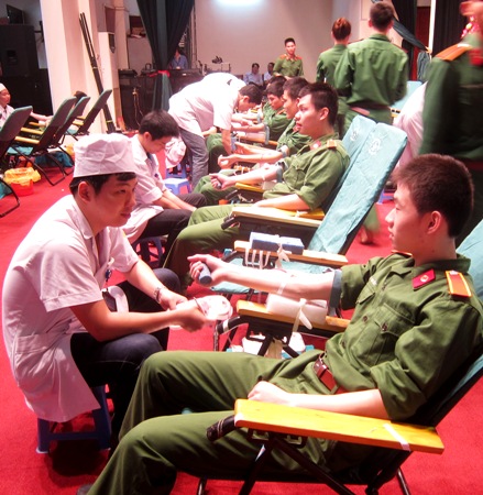 Học viện Quân y tiếp nhận 500 đơn vị máu
