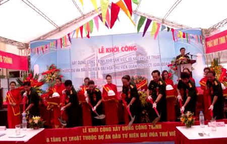 Khởi công xây dựng công trình nhà làm việc và hạ tầng kỹ thuật Thư viện Quân đội