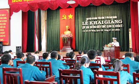 Tổng công ty Tân Cảng Sài Gòn mở lớp bồi dưỡng kiến thức quân sự khóa V