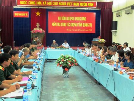 Hội đồng giáo dục Quốc phòng – An ninh Trung ương kiểm tra tỉnh Quảng Trị