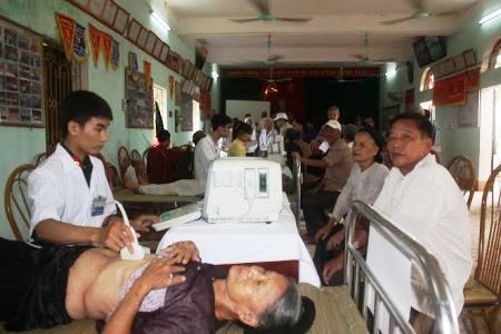 Khám bệnh, cấp thuốc miễn phí cho 200 đối tượng chính sách tại Thạch Thất