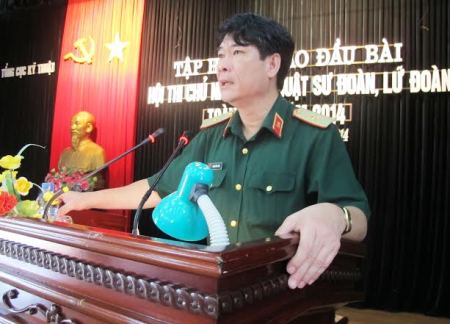 Tập huấn Hội thi chủ nhiệm kỹ thuật sư đoàn, lữ đoàn toàn quân năm 2014