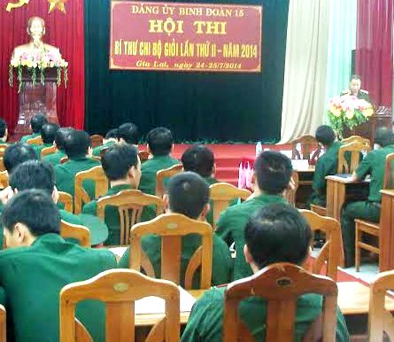 Binh đoàn 15 khai mạc Hội thi Bí thư Chi bộ giỏi