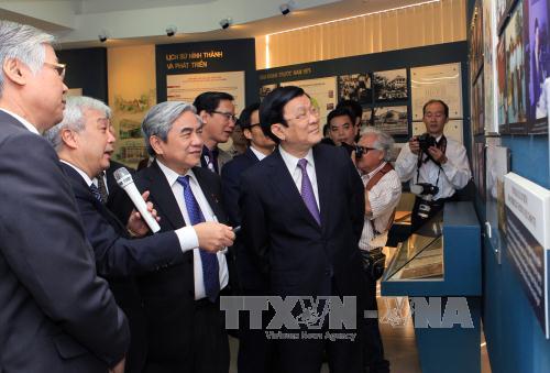 Chủ tịch nước Trương Tấn Sang dự lễ kỷ niệm Đại học Quốc gia TP Hồ Chí Minh