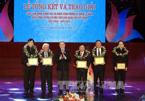 Trao giải cuộc vận động sáng tác ca khúc về Quốc hội Việt Nam