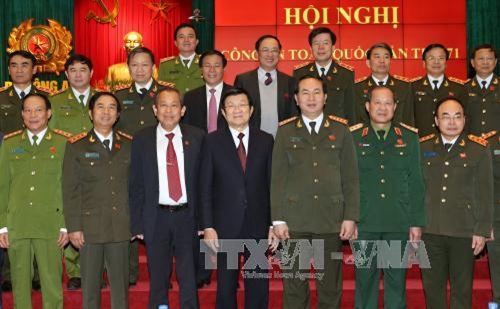 Chủ tịch nước Trương Tấn Sang dự Hội nghị Công an toàn quốc lần thứ 71