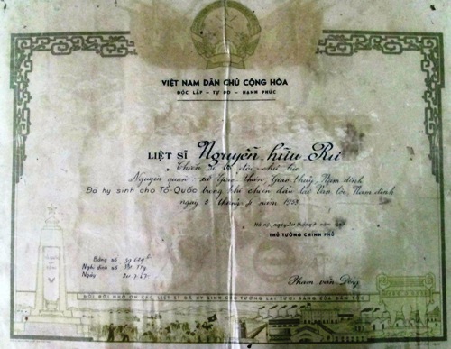 Mong sớm được truy tặng danh hiệu “Bà mẹ Việt Nam anh hùng”