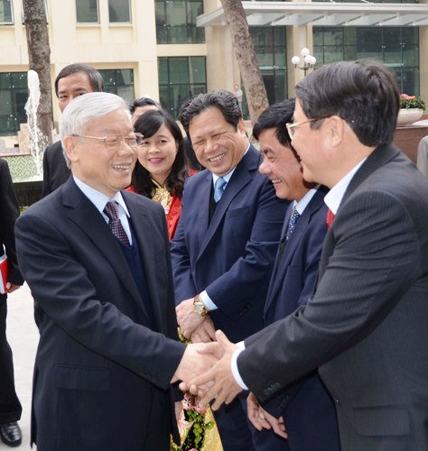 Tổng Bí thư Nguyễn Phú Trọng thăm và làm việc với Ủy ban Kiểm tra Trung ương