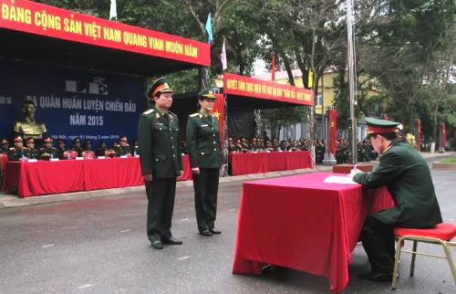 Bệnh viện Trung ương Quân đội 108 tổ chức lễ ra quân huấn luyện năm 2015