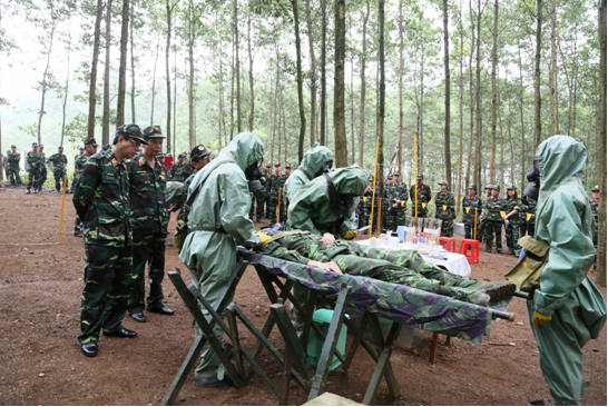 Học viện Quân y tổ chức huấn luyện dã ngoại y học quân sự tổng hợp năm 2015