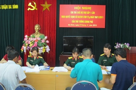 Quận Ba Đình, thành phố Hà Nội: Chi trả chế độ trợ cấp chính xác và công khai