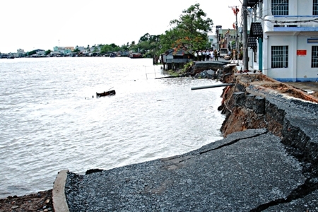 Đồng bằng sông Cửu Long: “Nóng” việc chống sạt lở