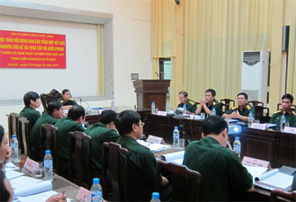 Hội thảo đề tài cấp Bộ Quốc phòng “Nghiên cứu nghệ thuật cơ động tăng-thiết giáp trong chiến tranh bảo vệ Tổ quốc”