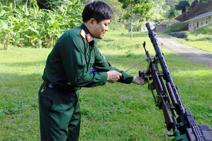 Bộ giá kẹp nòng súng máy 14,5mm