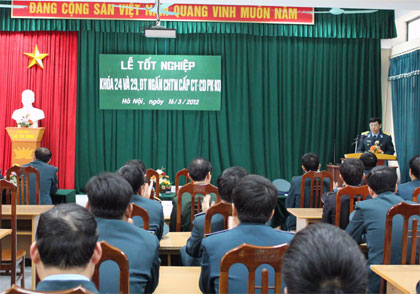 100% học viên đào tạo Chỉ huy tham mưu cấp chiến thuật, chiến dịch đạt khá, giỏi