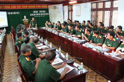Giao ban công tác quân báo- trinh sát quý I năm 2012