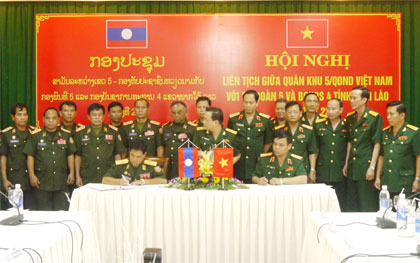 Hội nghị liên tịch lần thứ 22 với Sư đoàn 5 và Bộ CHQS 4 tỉnh Nam Lào