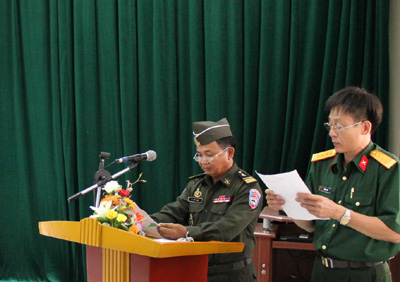 Giáo viên quân đội Hoàng gia Cam-pu-chia tập huấn tại Việt Nam