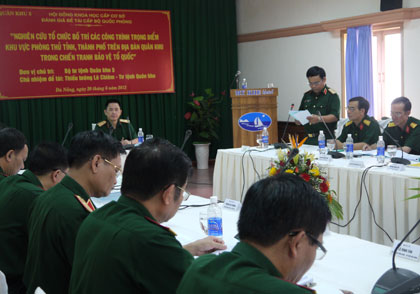 Đánh giá đề tài khoa học quân sự cấp Bộ Quốc phòng