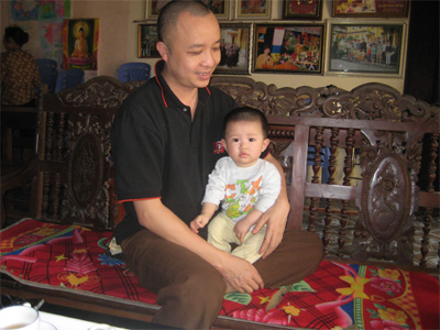 Thầy Hòa ở chùa Thịnh Đại