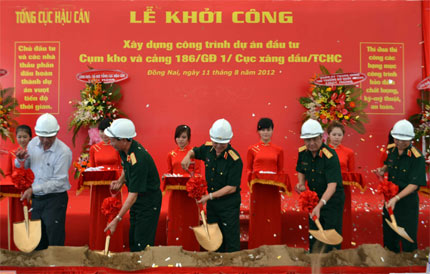 Tổng cục Hậu cần: Khởi công Cụm kho và cảng 186