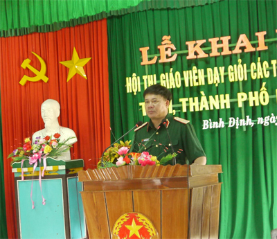 Khai mạc hội thi giáo viên dạy giỏi các trường QSĐP Quân khu 5