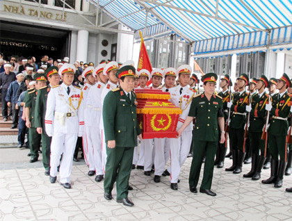 Tổ chức trọng thể lễ tang Trung tướng Vũ Xuân Chiêm