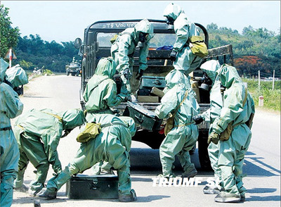 Nhiều nội dung mới trong hội thi cán bộ phòng hóa toàn quân