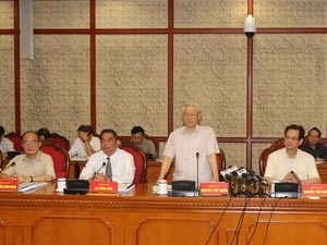 Bộ Chính trị làm việc với Ban Thường vụ Tỉnh ủy Quảng Ninh