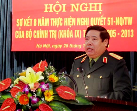 Đại tướng Phùng Quang Thanh dự hội nghị sơ kết thực hiện Nghị quyết 51 của Đảng ủy Quân chủng PK- KQ